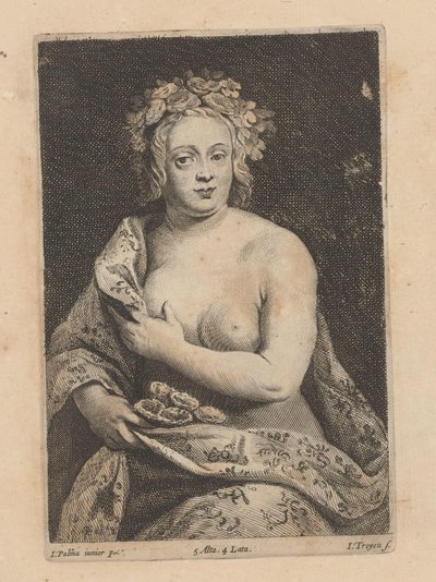 Portrait of an Unknown Woman with a Fan by Lucas Vorsterman (II)