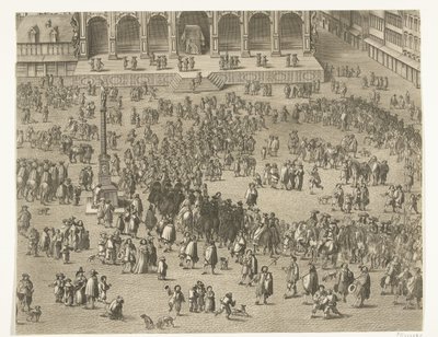 Proclamation in Ghent of Charles II of Spain as Count of Flanders (sheet 5), 1666 by Lucas Vorsterman (II)