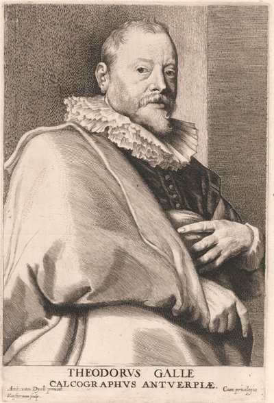 Theodore Galle / Theodorvs Galle / Calcographvs Antverpiae by Lucas Vorsterman