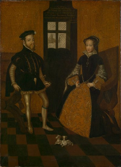 Mary I of England and Philip II of Spain by Lucas de (after) Heere