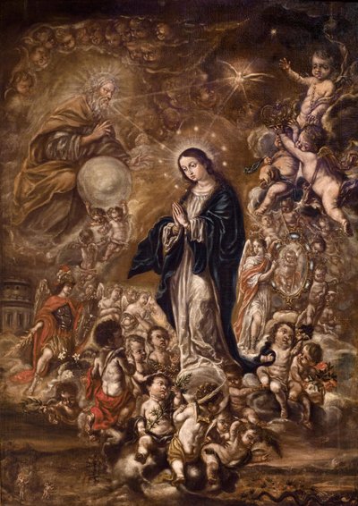 The Immaculate Conception by Lucas de Valdes by Lucas de Valdés