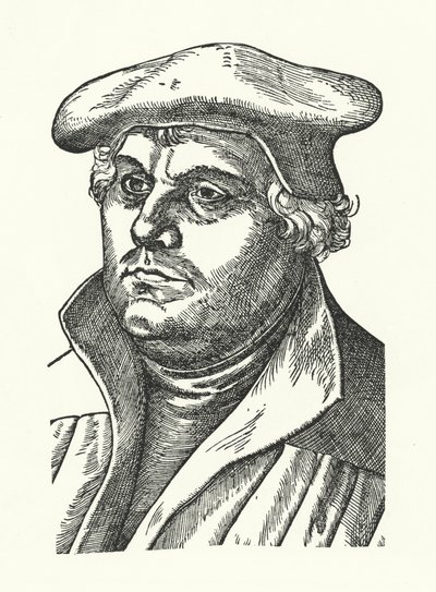 Martin Luther, German Protestant reformer by Lucas the Elder (after) Cranach