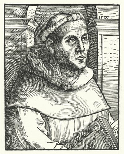 Martin Luther as an Augustinian Monk by Lucas the Elder (after) Cranach