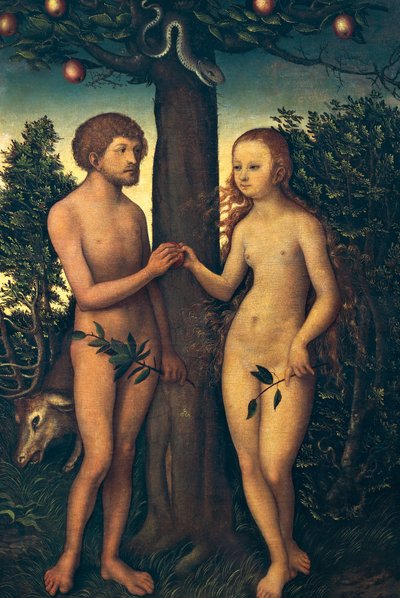 Adam and Eve by Lucas the Elder Cranach
