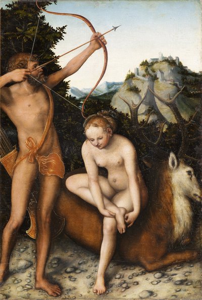 Apollo and Diana by Lucas the Elder Cranach