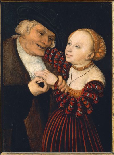 The Old Man and the Young Woman by Lucas the Elder Cranach