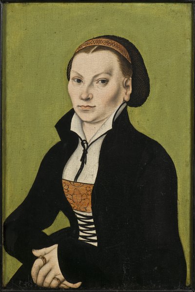 Portrait of Katharina Luther, née Katharina von Bora (1499-1552) by Lucas the Elder Cranach