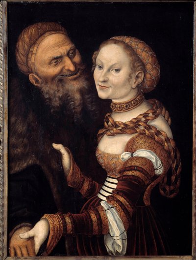 Courtesan and Old Man by Lucas the Elder Cranach