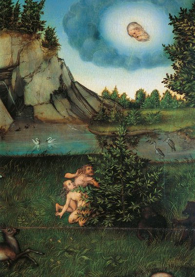 Detail of Paradise by Lucas the Elder Cranach