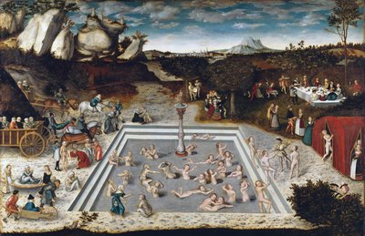 The Fountain of Youth, by Lucas Cranach the Elder (1472-1553) by Lucas the Elder Cranach