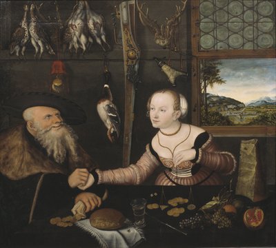 The Ill-matched Couple by Lucas the Elder Cranach