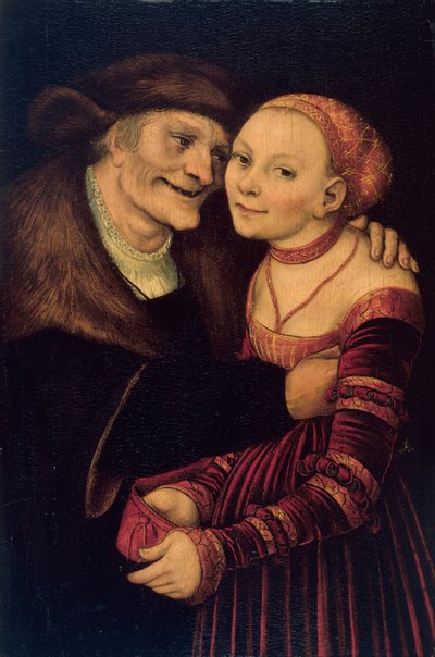 The Unequal Couple by Lucas the Elder Cranach