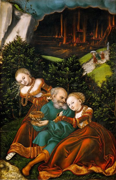 Lot and his Daughters by Lucas the Elder Cranach