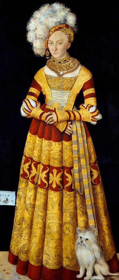 Portrait of Catherine of Mecklenburg (1487-1561) by Lucas the Elder Cranach