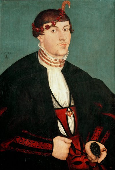 Portrait of a gentleman said the fiance by Lucas the Elder Cranach