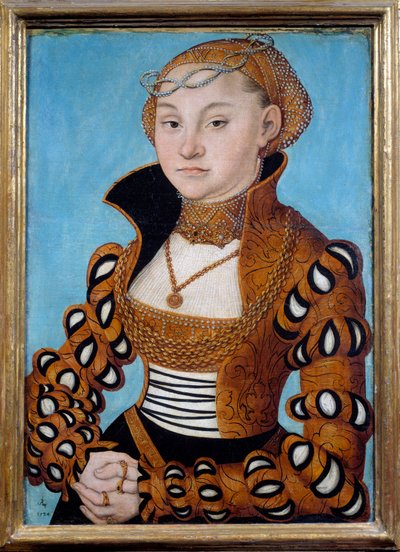 Portrait of a Noble Saxon Lady by Lucas the Elder Cranach