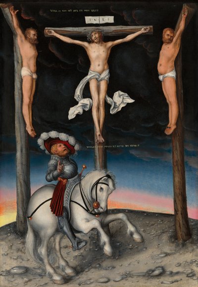 The Crucifixion with the Converted Centurion by Lucas the Elder Cranach