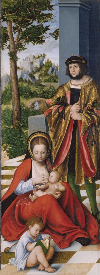 The Holy Kinship (Left Panel) by Lucas the Elder Cranach