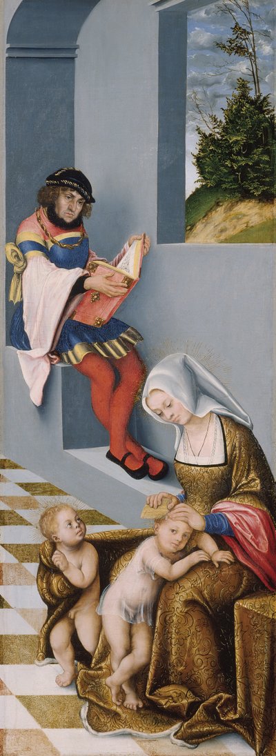 The Holy Kinship (Right Panel) by Lucas the Elder Cranach