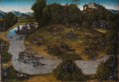 The Stag Hunt of the Elector Frederick the Wise by Lucas the Elder Cranach