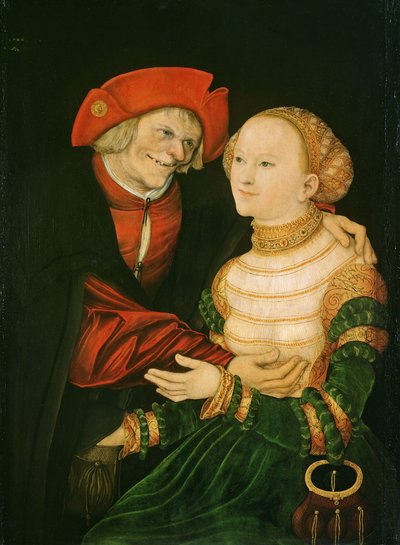 The Unequal Couple by Lucas the Elder Cranach