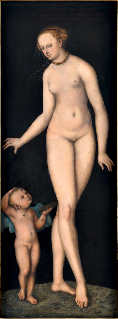 Venus with Cupid the Honey Thief, by Lucas Cranach the Elder by Lucas the Elder Cranach
