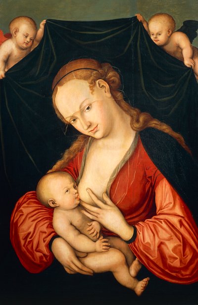 Virgin Mary Suckling Jesus by Lucas the Elder Cranach