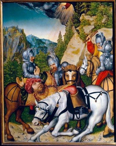 The Conversion on the Way to Damascus by Lucas the Younger Cranach