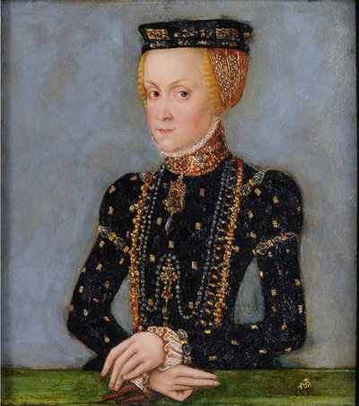 Portrait of Anna Jagiellon (1523-1596), Queen of Poland, c.1565 by Lucas the Younger Cranach