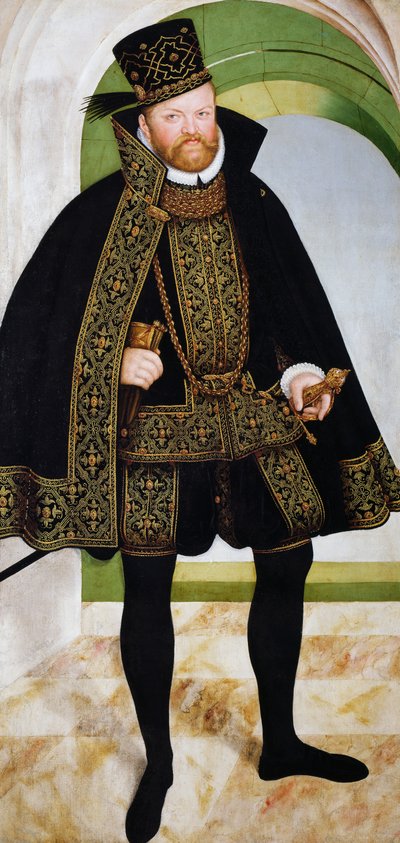 Portrait of Augustus I of Saxony by Lucas the Younger Cranach