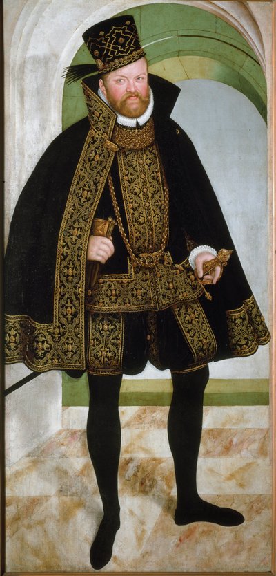 Portrait of Elector Prince Augustus I of Saxony by Lucas the Younger Cranach