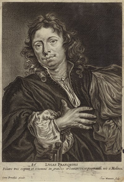 Portrait of Lucas Franchoys the Younger by Lucas the Younger Franchoys