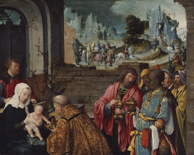 The Adoration of the Magi by Lucas van (follower of) Leyden