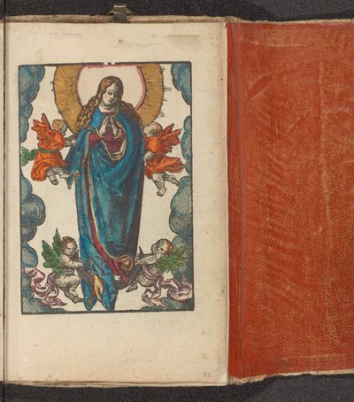 Mary as Queen of Heaven Standing on the Crescent Moon by Lucas van Leyden (workshop of)