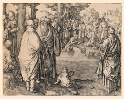 Baptism of Christ by Lucas van Leyden