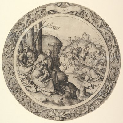 Christ Carrying the Cross, from the Circular Passion by Lucas van Leyden