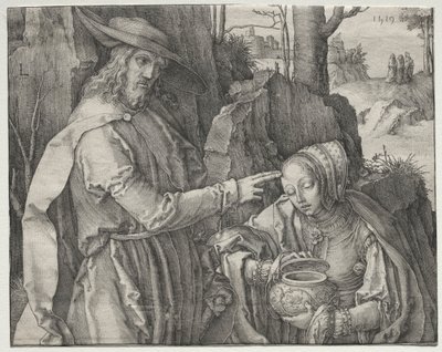 Christ as a Gardener Appearing to St. Mary Magdalen by Lucas van Leyden