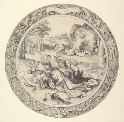 Christ on the Mount of Olives, from the Circular Passion, 1509 by Lucas van Leyden