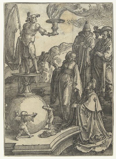 The Idolatry of Solomon by Lucas van Leyden