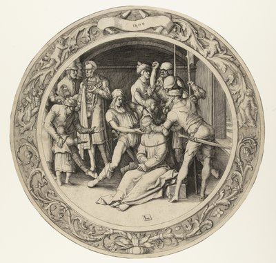 The Mocking of Christ, The Round Passion (series title) by Lucas van Leyden