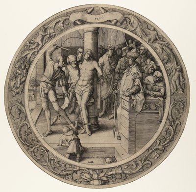 The Scourging of Christ (The Round Passion) by Lucas van Leyden