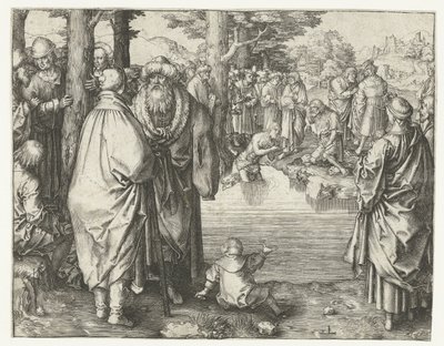 Baptism of Christ in the Jordan by Lucas van Leyden