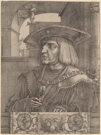 Emperor Maximilian I by Lucas van Leyden