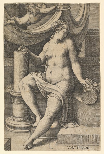 Fortitude, from the series The Seven Virtues by Lucas van Leyden