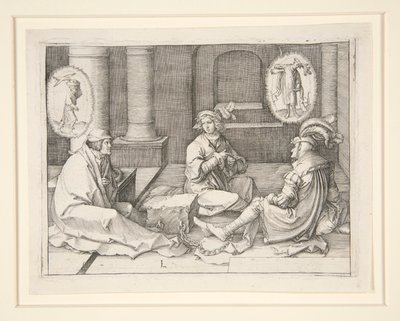 Joseph Interpreting the Dreams in Prison by Lucas van Leyden