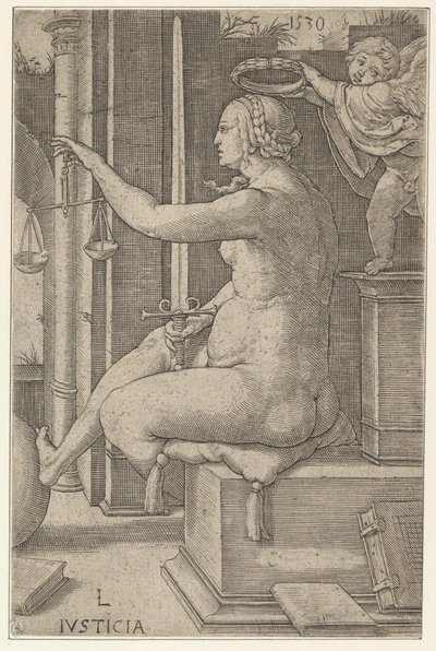 Justice, from the Series The Virtues by Lucas van Leyden