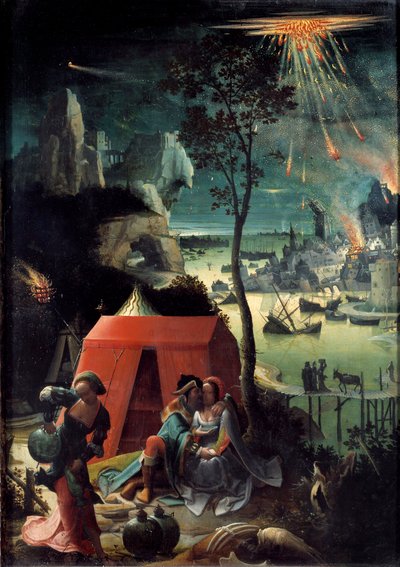Loth and His Daughters by Lucas van Leyden