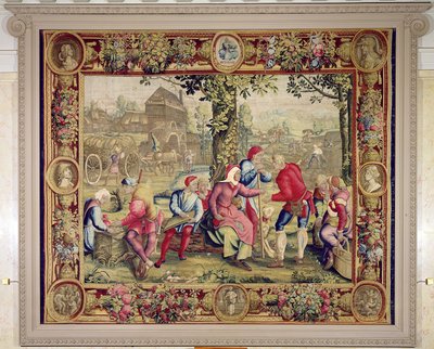 Paying the Harvesters, Gobelins Workshop by Lucas van Leyden