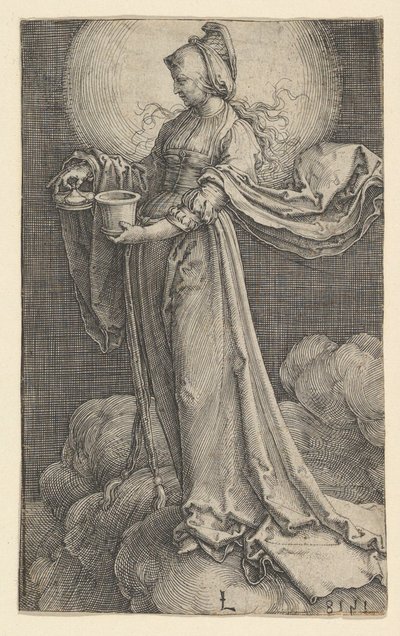 St. Mary Magdalene on the Clouds by Lucas van Leyden