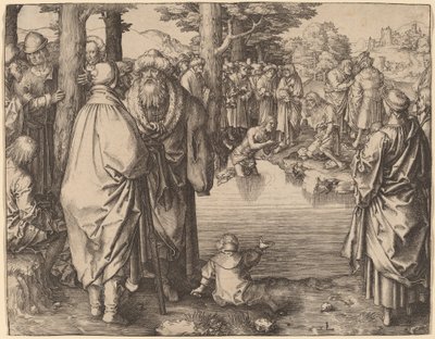 The Baptism of Christ in the Jordan by Lucas van Leyden